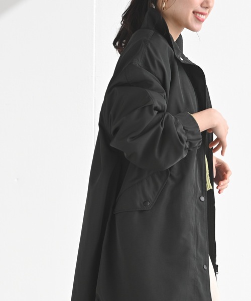 rps(アールピーエス)の「オーバースタンドモッズコート(モッズコート・レディース・ブラック/カーキ/グレイッシュベージュ・M)」の11枚目の写真
