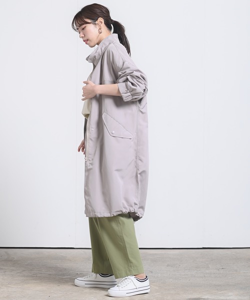 rps(アールピーエス)の「オーバースタンドモッズコート(モッズコート・レディース・ブラック/カーキ/グレイッシュベージュ・M)」の12枚目の写真