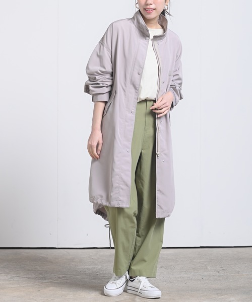 rps(アールピーエス)の「オーバースタンドモッズコート(モッズコート・レディース・ブラック/カーキ/グレイッシュベージュ・M)」の13枚目の写真