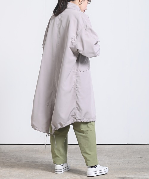 rps(アールピーエス)の「オーバースタンドモッズコート(モッズコート・レディース・ブラック/カーキ/グレイッシュベージュ・M)」の15枚目の写真