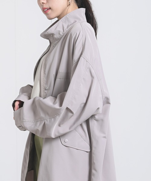 rps(アールピーエス)の「オーバースタンドモッズコート(モッズコート・レディース・ブラック/カーキ/グレイッシュベージュ・M)」の17枚目の写真