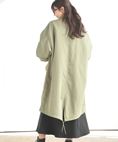 rps(アールピーエス)の「オーバースタンドモッズコート(モッズコート・レディース・ブラック/カーキ/グレイッシュベージュ・M)」の22枚目の写真