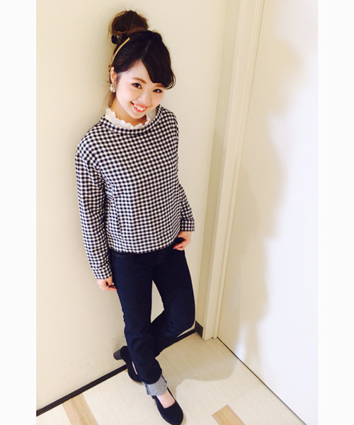 Kastane（カスタネ）の「【Kastane】ネルプルオーバー（シャツ/ブラウス・レディース・ホワイト系その他/ブルー系その他/イエロー系その他・FREE）」の6枚目の写真