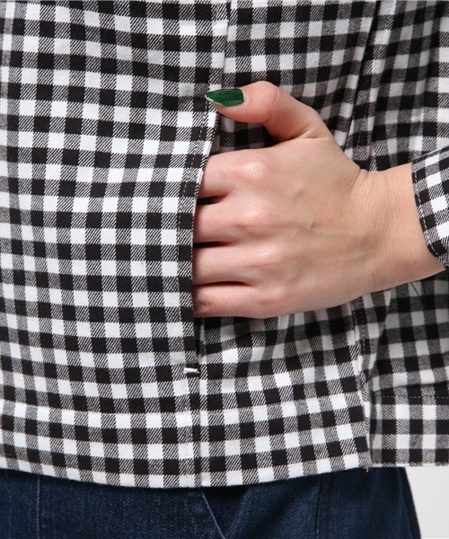 Kastane（カスタネ）の「【Kastane】ネルプルオーバー（シャツ/ブラウス・レディース・ホワイト系その他/ブルー系その他/イエロー系その他・FREE）」の9枚目の写真