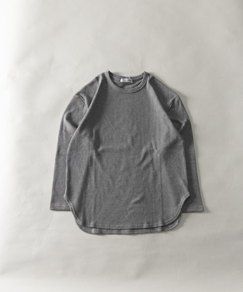 SKKONE(スコーネ)の「ワッフル ロング丈 長袖Tシャツ(Tシャツ/カットソー・メンズ・ホワイト/ブラック/杢グレー/サックスブルー・M/L)」の3枚目の写真
