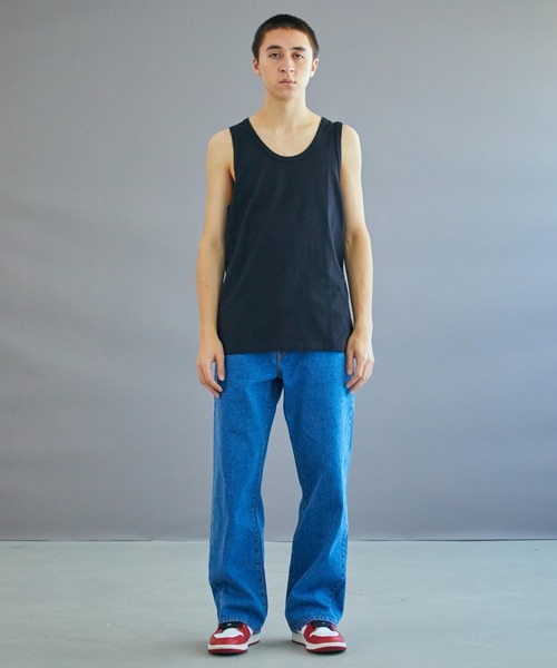 WEGO（ウィゴー）の「WEGO/スタンダードタンクトップ（タンクトップ・メンズ・オレンジ/グリーン/ホワイト/ブラック・MEDIUM/LARGE/SMALL）」の20枚目の写真