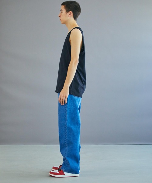 WEGO（ウィゴー）の「WEGO/スタンダードタンクトップ（タンクトップ・メンズ・オレンジ/グリーン/ホワイト/ブラック・MEDIUM/LARGE/SMALL）」の22枚目の写真