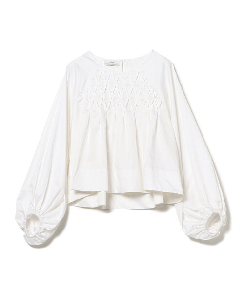 BEAMS LIGHTS（ビームスライツ）の「Devotion TWINS / CRETE スモッキング ブラウス（シャツ/ブラウス・レディース・ホワイト・SMALL）」の7枚目の写真