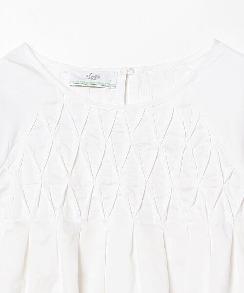 BEAMS LIGHTS（ビームスライツ）の「Devotion TWINS / CRETE スモッキング ブラウス（シャツ/ブラウス・レディース・ホワイト・SMALL）」の8枚目の写真
