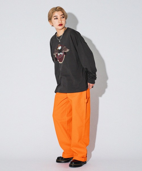 kutir（クティール）の「カラーペインターパンツ（その他パンツ・レディース・パープル/ネイビー/オレンジ/グリーン/イエロー・SMALL/MEDIUM/LARGE）」の5枚目の写真