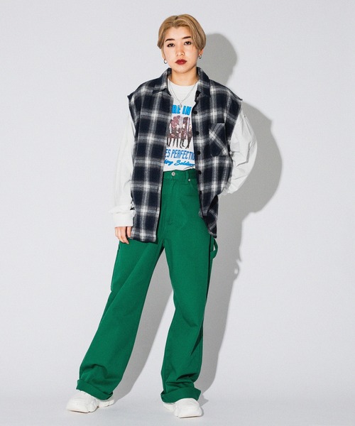 kutir（クティール）の「カラーペインターパンツ（その他パンツ・レディース・パープル/ネイビー/オレンジ/グリーン/イエロー・SMALL/MEDIUM/LARGE）」の2枚目の写真