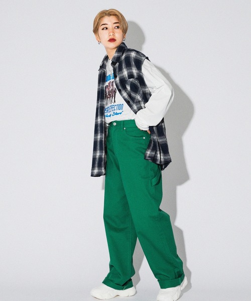 kutir（クティール）の「カラーペインターパンツ（その他パンツ・レディース・パープル/ネイビー/オレンジ/グリーン/イエロー・SMALL/MEDIUM/LARGE）」の9枚目の写真