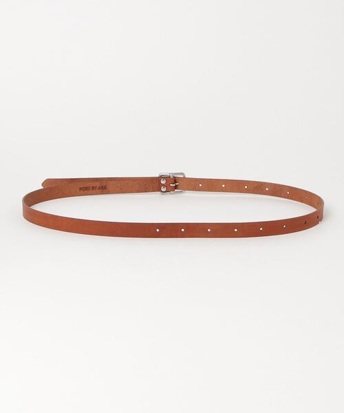 PORT BY ARK（ポートバイアーク）の「PORT BY ARK / ポートバイアーク：leather Belt：PO11-V001[COR]（ベルト・メンズ・ブラック/ベージュ・FREE）」の6枚目の写真