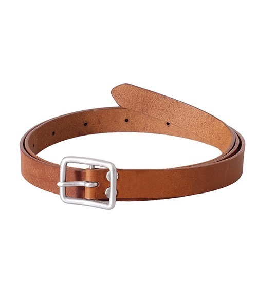 PORT BY ARK（ポートバイアーク）の「PORT BY ARK / ポートバイアーク：leather Belt：PO11-V001[COR]（ベルト・メンズ・ブラック/ベージュ・FREE）」の2枚目の写真