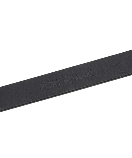 PORT BY ARK（ポートバイアーク）の「PORT BY ARK / ポートバイアーク：leather Belt：PO11-V001[COR]（ベルト・メンズ・ブラック/ベージュ・FREE）」の8枚目の写真