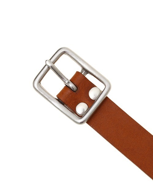 PORT BY ARK（ポートバイアーク）の「PORT BY ARK / ポートバイアーク：leather Belt：PO11-V001[COR]（ベルト・メンズ・ブラック/ベージュ・FREE）」の7枚目の写真