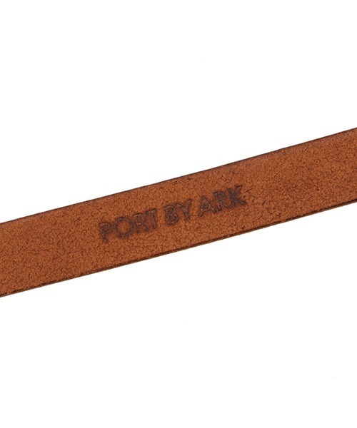 PORT BY ARK（ポートバイアーク）の「PORT BY ARK / ポートバイアーク：leather Belt：PO11-V001[COR]（ベルト・メンズ・ブラック/ベージュ・FREE）」の5枚目の写真