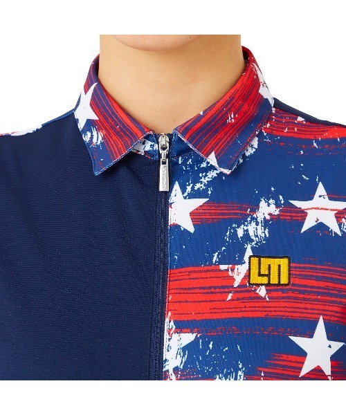 Loudmouth(ラウドマウス)の「LOUDMOUTH/ラウドマウス ゴルフウェア 吸汗速乾 UVカット 切替 ノースリーブワンピース(ワンピース・レディース・ホワイト×ブラック/ネイビー系/その他・L/S/M)」の15枚目の写真