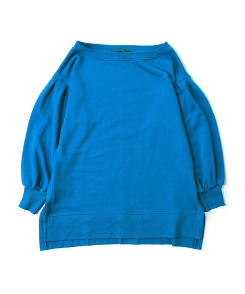 w closet(ダブルクローゼット)の「ワイドネックオーバースウェット(スウェット・レディース・ブルー/アイボリー/スモークピンク・FREE)」の16枚目の写真