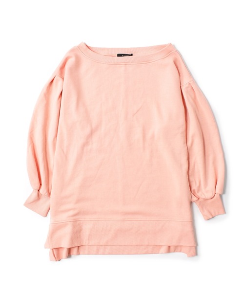 w closet(ダブルクローゼット)の「ワイドネックオーバースウェット(スウェット・レディース・ブルー/アイボリー/スモークピンク・FREE)」の17枚目の写真