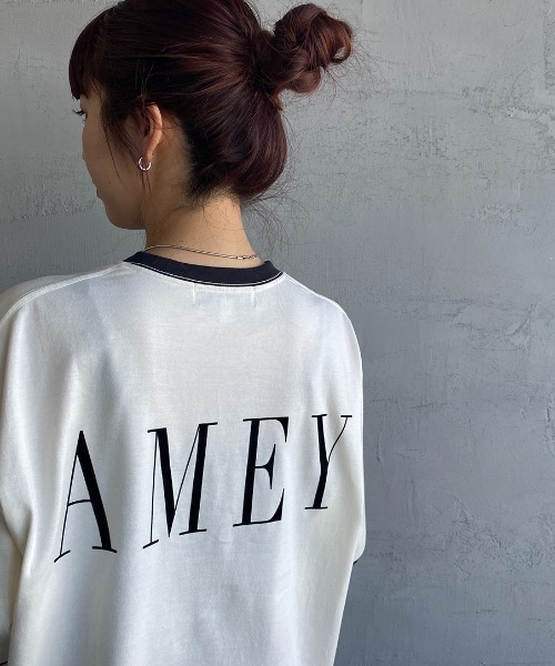 AMERICANA（アメリカーナ）の「【LaLa Begin 8・9月号掲載】[Americana×JEANS FACTORY/アメリカーナ×ジーンズファクトリー] 別注 ビッグシルエット バックプリントTシャツ（Tシャツ/カットソー・レディース・ホワイト/ピンク/ナチュラル/チャコール・ONE SIZE）」の22枚目の写真