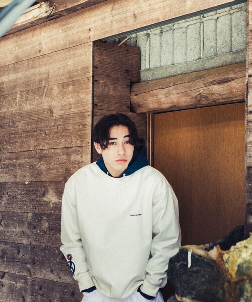 TOWNCRAFT(タウンクラフト)の「Towncraft PREP/タウンクラフトプレップ Mix Motif Crewneck Sweat /ミックスモチーフ クルーネック スウェット(スウェット・メンズ・ホワイト/ブラック/サックスブルー・MEDIUM/LARGE)」の6枚目の写真