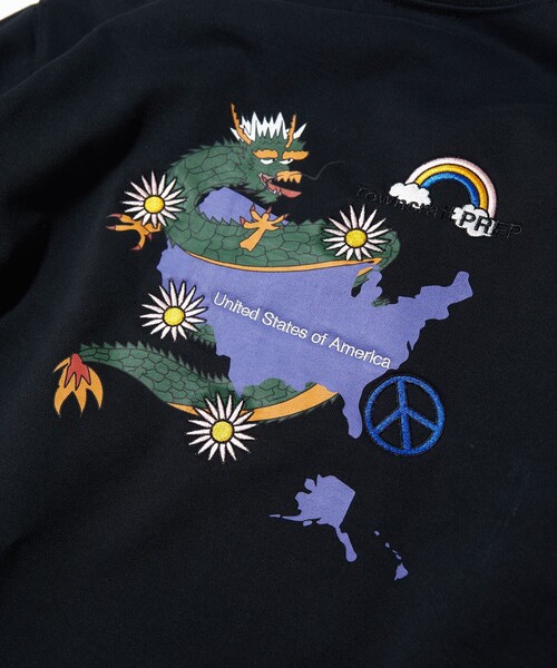 TOWNCRAFT(タウンクラフト)の「Towncraft PREP/タウンクラフトプレップ Mix Motif Crewneck Sweat /ミックスモチーフ クルーネック スウェット(スウェット・メンズ・ホワイト/ブラック/サックスブルー・MEDIUM/LARGE)」の10枚目の写真