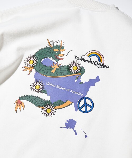 TOWNCRAFT(タウンクラフト)の「Towncraft PREP/タウンクラフトプレップ Mix Motif Crewneck Sweat /ミックスモチーフ クルーネック スウェット(スウェット・メンズ・ホワイト/ブラック/サックスブルー・MEDIUM/LARGE)」の22枚目の写真
