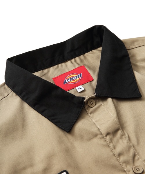 Dickies(ディッキーズ)の「【DICKIES/ディッキーズ】ツイルクレリックワークシャツ ビッグシルエット(シャツ/ブラウス・メンズ・ベージュ/アイボリー/ブラック/グリーン・LARGE/X-LARGE/MEDIUM)」の5枚目の写真