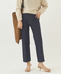 plage | ストレッチセンタープレスクロップドパンツ2◆(デニムパンツ)