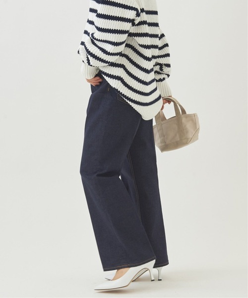 plage(プラージュ)の「《追加》ストレッチセンタープレスクロップドパンツ2◆(デニムパンツ・レディース・ネイビー・38/36/34)」の10枚目の写真