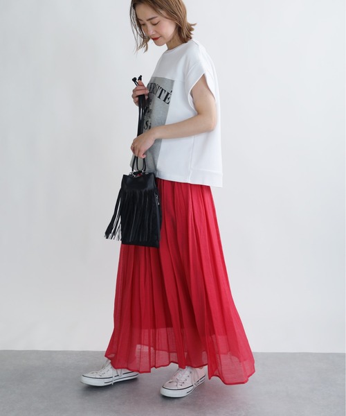 PICCIN（ピッチン）の「ボイルボリュームスカート（スカート・レディース・ブラック/ピンク/ブルー・M/L）」の17枚目の写真