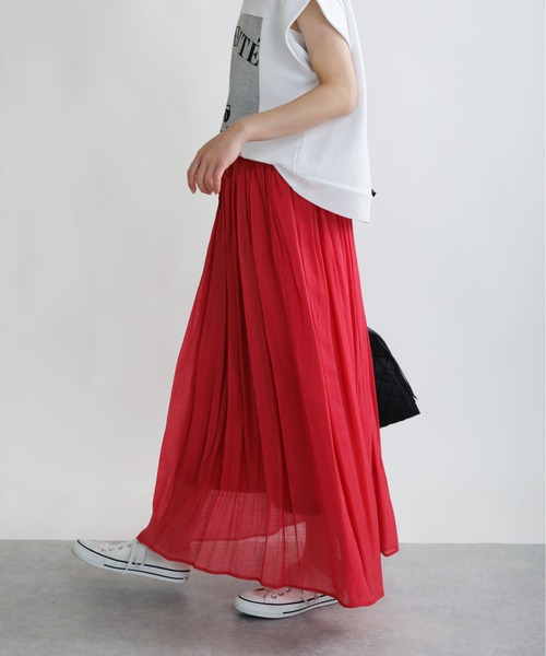 PICCIN（ピッチン）の「ボイルボリュームスカート（スカート・レディース・ブラック/ピンク/ブルー・M/L）」の20枚目の写真