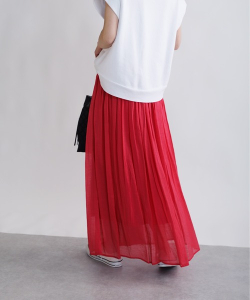 PICCIN（ピッチン）の「ボイルボリュームスカート（スカート・レディース・ブラック/ピンク/ブルー・M/L）」の19枚目の写真