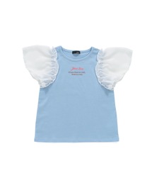 JENNI love（ジェニィラブ）の「オーガビッツ袖フレアシフォンTシャツ（Tシャツ/カットソー・キッズ）」