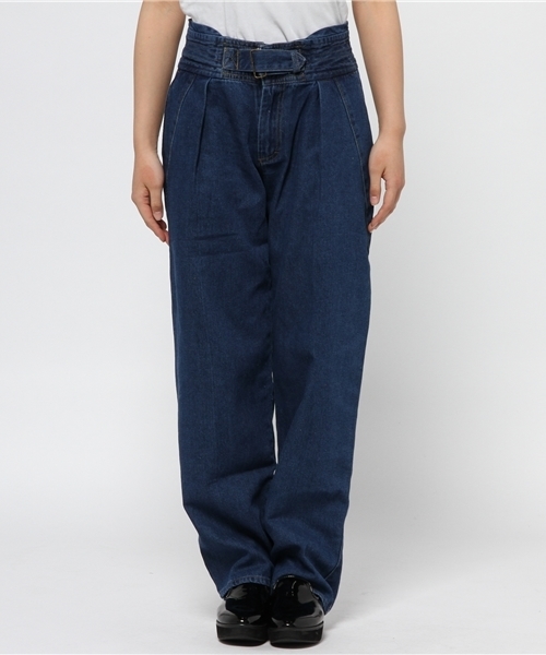 mystic（ミスティック）の「デコベルトデニムパンツ（デニムパンツ・レディース・ホワイト/ネイビー/ブルー・2/1）」の4枚目の写真