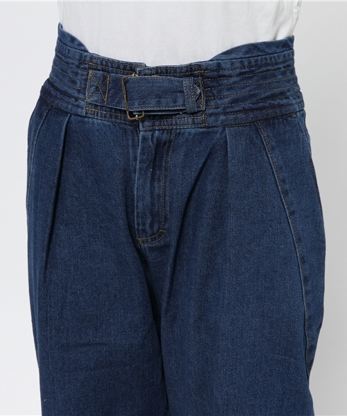 mystic（ミスティック）の「デコベルトデニムパンツ（デニムパンツ・レディース・ホワイト/ネイビー/ブルー・2/1）」の7枚目の写真