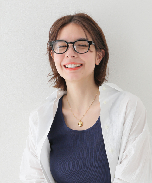 SLOBE IENA（スローブイエナ）の「【Aim/エイム】ダテメガネ（メガネ・レディース・ブラック・FREE）」の10枚目の写真