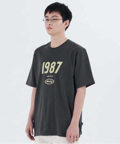 87mm(87mm)の「【87MM / Mmlg】19MG HF-T / パルチムエムエム Mmlg 19MG HF フロントロゴ Tシャツ(Tシャツ/カットソー・レディース・ナチュラル/ネイビー/チャコールグレー/スカイブルー/ホワイト/ブラック・SMALL/MEDIUM/LARGE/X-SMALL)」の4枚目の写真