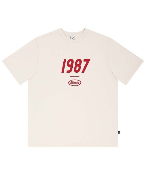 87mm(87mm)の「【87MM / Mmlg】19MG HF-T / パルチムエムエム Mmlg 19MG HF フロントロゴ Tシャツ(Tシャツ/カットソー・レディース・ナチュラル/ネイビー/チャコールグレー/スカイブルー/ホワイト/ブラック・SMALL/MEDIUM/LARGE/X-SMALL)」の10枚目の写真
