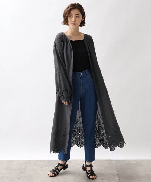 Grove グローブ のワンピース カットワーク刺繍ロングワンピース 768 22 01 を購入できます Grove ワンピース カットワーク刺繍ロングワンピース ワンピース Grove グローブ のファッション