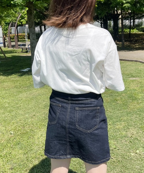PairPair(ペアペア)の「絵合わせプリントTEE(ユニセックス)(Tシャツ/カットソー・メンズ・オフホワイト/モカ/ホワイト系その他/ブラウン系その他/ブルー系その他/ブルー系・フリー)」の10枚目の写真