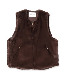 cullni クルニ ダウンベスト CULLNI（クルニ）の「22-AW-017 / Side Open Eco Fur Zip Vest