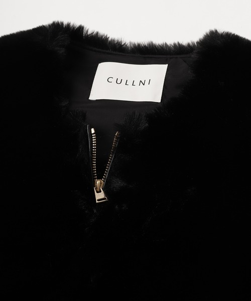 【CULLNI】 Side Open Eco Fur Zip Vest 66081068b_8_d_215.jpg