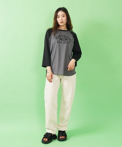 THE SHINZONE(ザ シンゾーン)の「SHEER RAGLAN TEE(Tシャツ/カットソー・レディース・ネイビー/ボルドー/ブラック・FREE)」の9枚目の写真