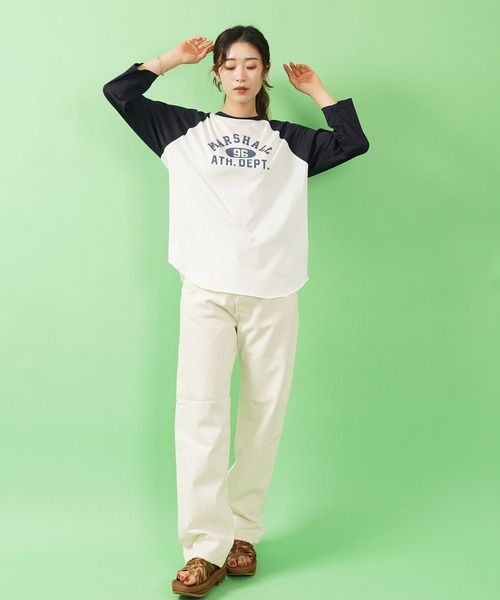 THE SHINZONE(ザ シンゾーン)の「SHEER RAGLAN TEE(Tシャツ/カットソー・レディース・ネイビー/ボルドー/ブラック・FREE)」の11枚目の写真