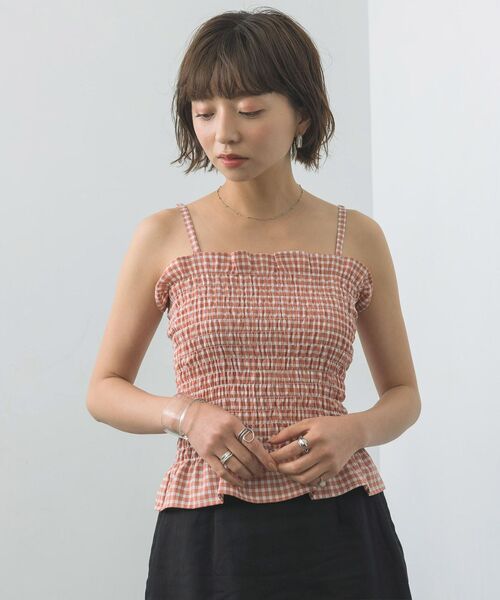 セール】チェックシャーリングキャミSET（シャツ/ブラウス）｜RETRO