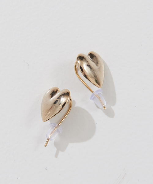 NOMINE（ノミネ）の「ハートピアス（ピアス（両耳用）・レディース・シルバー/ゴールド・フリー）」の5枚目の写真