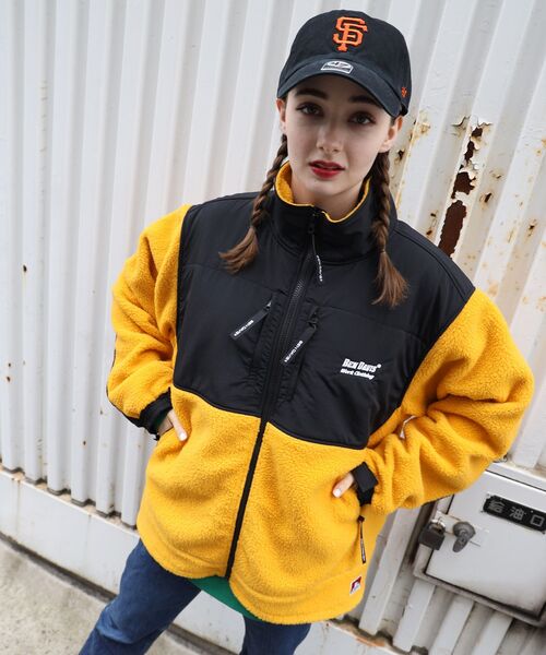 BEN DAVIS/WHITE LABEL(ベンデイビス ホワイトラベル)の「【BEN DAVIS(ベンデイビス)】HEAVY FLEECE ZIP JACKET / フリース ナイロン 切替 ワンポイント刺繍 スタンドカラー ジップ ジャケット(その他アウター・メンズ・グレー/ターコイズブルー/イエロー/その他1・MEDIUM/LARGE/X-LARGE)」の7枚目の写真