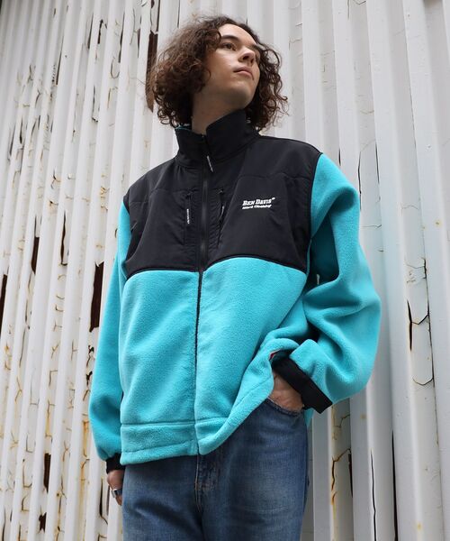 BEN DAVIS/WHITE LABEL(ベンデイビス ホワイトラベル)の「【BEN DAVIS(ベンデイビス)】HEAVY FLEECE ZIP JACKET / フリース ナイロン 切替 ワンポイント刺繍 スタンドカラー ジップ ジャケット(その他アウター・メンズ・グレー/ターコイズブルー/イエロー/その他1・MEDIUM/LARGE/X-LARGE)」の13枚目の写真
